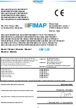 Предварительный просмотр 23 страницы Fimap INV 1.25 Operating Instructions Manual