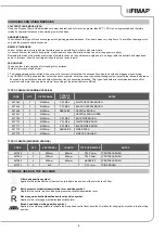 Preview for 9 page of Fimap MAGNA PLUS Use And Maintenance Manual