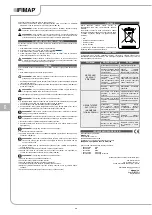 Preview for 38 page of Fimap NANO 115 Use And Maintenance Manual