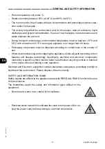 Preview for 20 page of Fimar EasyLine PFD35N235M Use And Maintenance