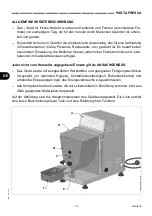 Предварительный просмотр 58 страницы Fimar PF25E Use And Maintenance