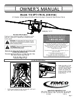 Fimco 110-3PT-17N-XL Owner'S Manual preview