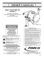 Fimco 110-3PT-BB-TSC Owner'S Manual preview