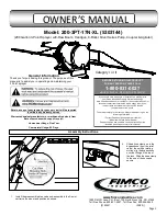 Fimco 200-3PT-17N-XL Owner'S Manual preview