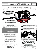 Fimco 3PT-45-PRO-4 Owner'S Manual preview