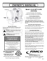 Fimco 530154 Owner'S Manual preview