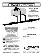 Fimco BK-120 Owner'S Manual предпросмотр