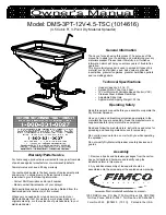 Preview for 1 page of Fimco DMS-3PT-12V-4.5-TSC Owner'S Manual