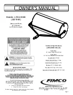 Fimco LRS-2436B Owner'S Manual preview