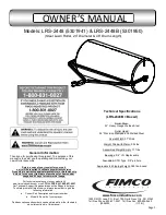 Fimco LRS-2448 Owner'S Manual preview