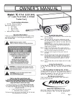 Fimco TC-17-4 Owner'S Manual preview