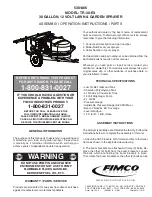 Fimco TR-30-EX Assembly / Operation Instructions / Parts preview