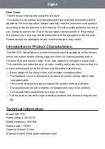 Предварительный просмотр 2 страницы Fimei MK-37/C Operating Instructions Manual