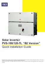 Preview for 1 page of Fimer PVS-100-TL B2 Quick Installation Manual