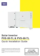 Fimer PVS-50-TL Quick Installation Manual preview