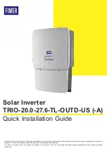 Fimer TRIO-20.0-27.6-TL-OUTD-US Quick Installation Manual preview