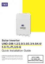 Fimer UNO-DM-1.2 Quick Installation Manual preview