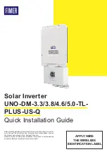 Fimer UNO-DM-3.3-TL-PLUS-US-SB-RA-Q Quick Installation Manual preview