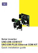 Fimer UNO-DM-COM KIT Quick Installation Manual preview