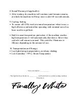 Preview for 9 page of Finally White URLT999 User Manual