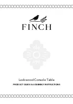 Finch Lockwood Console Table Product Manual preview