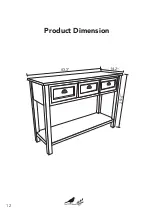 Preview for 12 page of Finch Lockwood Console Table Product Manual