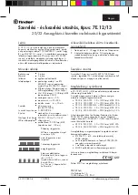 Preview for 4 page of finder 7E.12 Series Assembly And Operating Instructions Manual