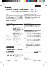 Preview for 5 page of finder 7E.12 Series Assembly And Operating Instructions Manual