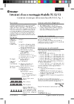 Preview for 8 page of finder 7E.12 Series Assembly And Operating Instructions Manual