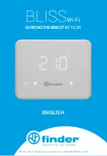 Preview for 1 page of finder BLISS WI-FI CHRONOTHERMOSTAT 1C.91 Manual