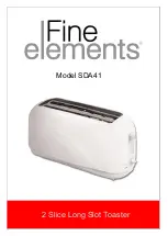 Fine elements SDA41 Manual preview