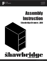 Preview for 1 page of fine fixtures Shawbridge Drawers Assembly Instructions Manual