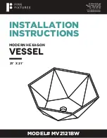 Preview for 1 page of fine fixtures VESSEL MV2121BW Installation Instructions Manual