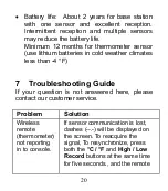 Preview for 20 page of Fine Offset Electronics WH0270 User Manual