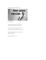 Preview for 4 page of Fine Wave GFT-42E User Manual