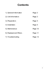 Предварительный просмотр 2 страницы Finerfilters RO400-E2 Installation And Maintenance Manual