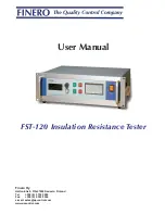 Preview for 1 page of Finero FST-120 User Manual