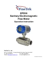 Preview for 1 page of FineTek EPD36 Operation Instruction Manual