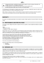 Preview for 6 page of Fini AF 250 Use And Maintenance Manual