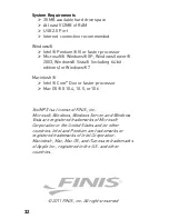 Предварительный просмотр 32 страницы FINIS SwiMP3 2G Instruction Manual