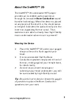 Preview for 3 page of FINIS SwiMP3 Instruction Manual