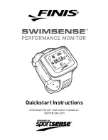 Предварительный просмотр 1 страницы FINIS SWIMSENSE Quick Start Instructions