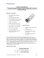 Preview for 1 page of Finisar FTLF1217P2XTL Product Specification