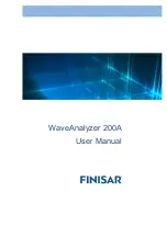 Finisar WaveAnalyzer 200A User Manual preview