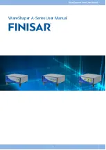 Finisar WaveShaper A Series User Manual preview