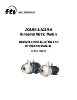 Preview for 1 page of Finish Thompson AC6 Assembly, Installation And Operation Manual