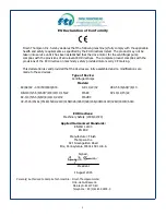 Preview for 2 page of Finish Thompson DB11 series Assembly, Installation And Operation Manual