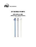 Preview for 1 page of Finish Thompson EF Series Operations & Parts Manual