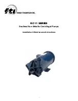 Finish Thompson KC11 Series Installation & Maintenance Instructions Manual preview