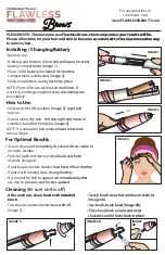 Finishing Touch Flawless Brows Quick Start Manual preview